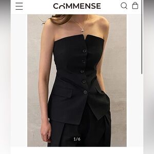 Commense Black Tube Top